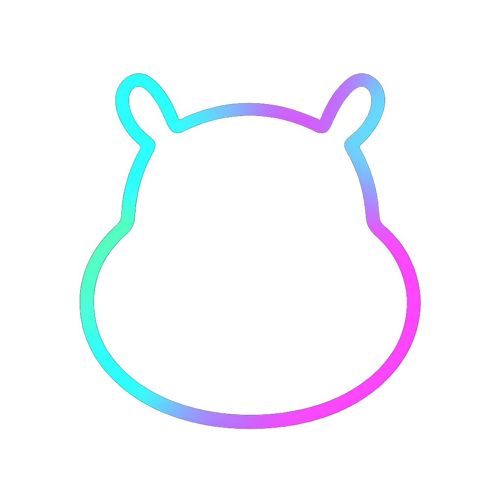 Funny Hippo Logo
